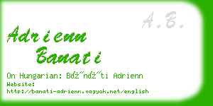 adrienn banati business card